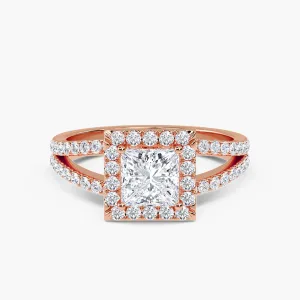 Engagement Ring - Rose Gold, Princess