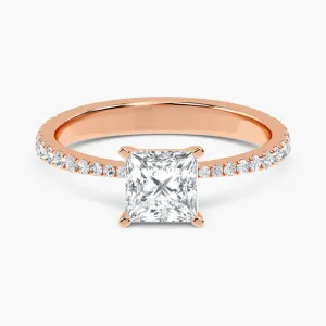 Engagement Ring - Rose Gold, Princess