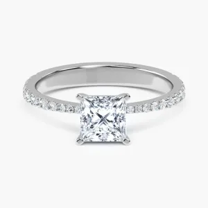 Engagement Ring - White Gold, Princess