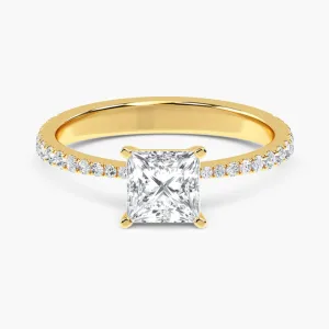 Engagement Ring - Yellow Gold, Princess