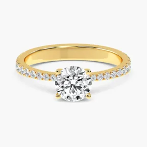 Engagement Ring - Yellow Gold, Round