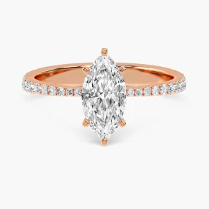 Engagement Ring - Rose Gold, Marquise