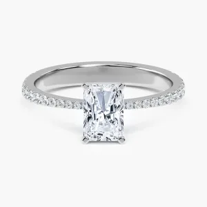 Engagement Ring - White Gold, Radian