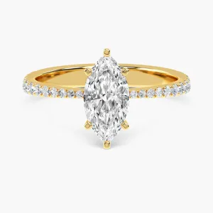 Engagement Ring - Yellow Gold, Marquise